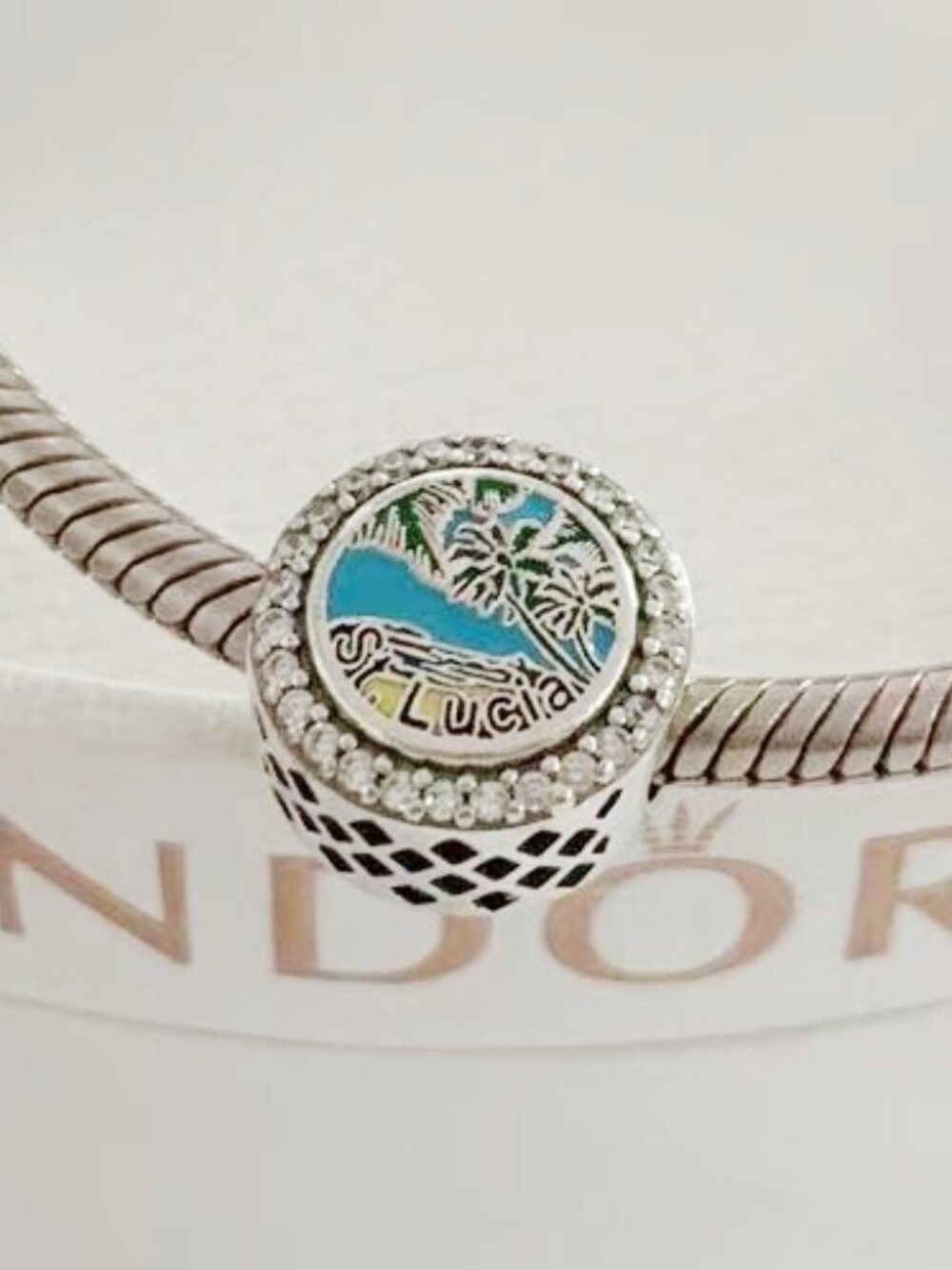 Pandora St.Lucia Beach Charm Beach Travel Pendant